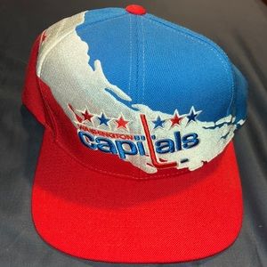 Washington Capitals vintage logo snap back hat.